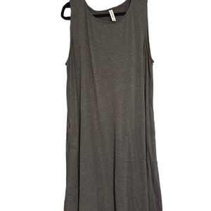 NWOT Zenana Charcoal Sleeveless Dress
